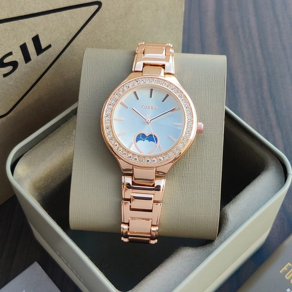 Fossil Carlie Sun Moon for Female - Pastel Pink