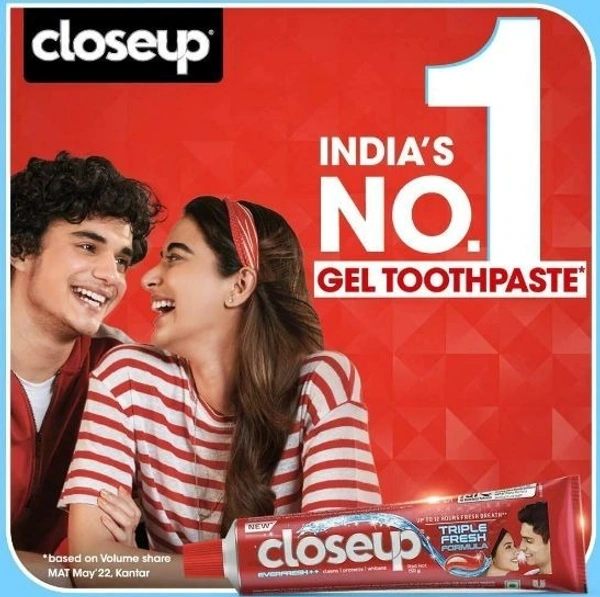Closeup Everfresh+ Red Hot Gel Toothpaste 150 g (Pack of 2)