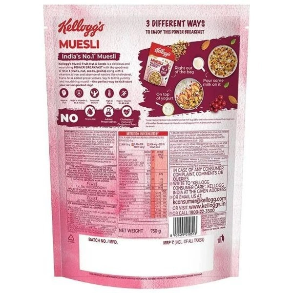 Kellogg's Fruit, Nut & Seeds Muesli 750 g