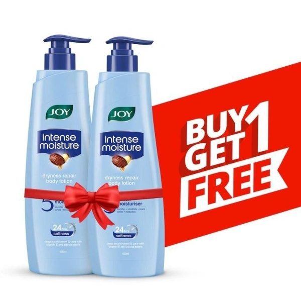 Joy Intense Moisture Dryness Repair Body Lotion 400ml (Buy 1 Get 1 Free)