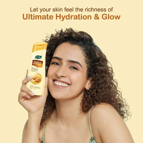 Joy Honey and Almonds Nourishing Body Lotion, 300ml (Pack of 2)