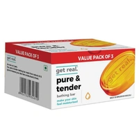Get Real Pure & Tender Bathing Bar 125 g (Pack of 3)