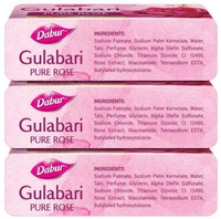 Dabur Gulabari Pure Rose Soap 150 g (Pack of 3)