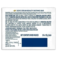 Dove Cream Beauty Bathing Bar 125 g (Pack of 3)