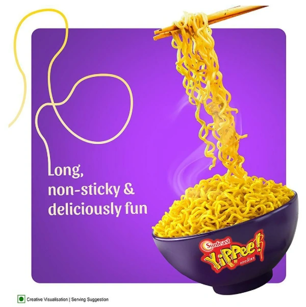 YiPPee! Magic Mood Masala 4 Block Instant Noodles | Long, Non-Sticky With Real Vegetables 280g