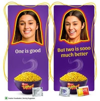 YiPPee! Magic Mood Masala 4 Block Instant Noodles | Long, Non-Sticky With Real Vegetables 280g