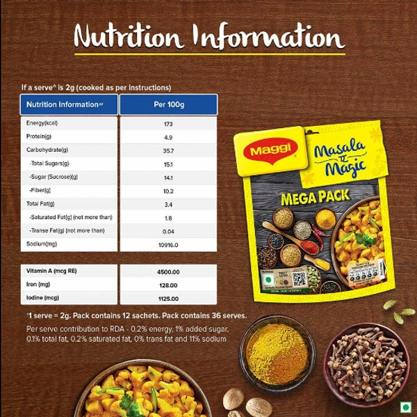 Maggi Masala Ae Magic 6 g (Pack of 12)