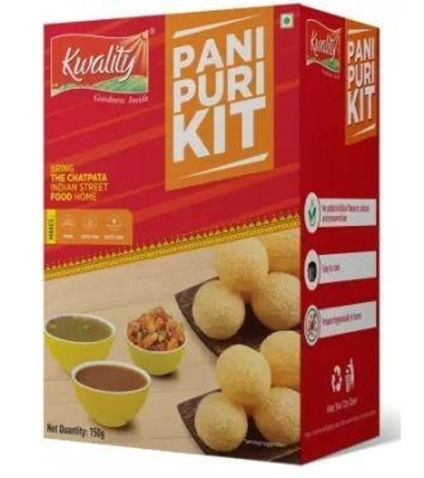 Kwality Pani Puri kit With 2 Different Flavours (Golgappa)  (150 g) 45 Pcs