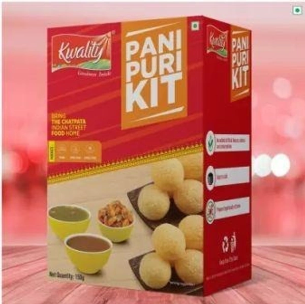Kwality Pani Puri kit With 2 Different Flavours (Golgappa)  (150 g) 45 Pcs