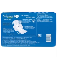 Stayfree Secure Cottony Soft Cover Sanitary Napkin with Wings (XL) 40 pads