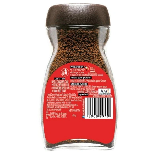 Nescafe Classic Instant Coffee 45 g