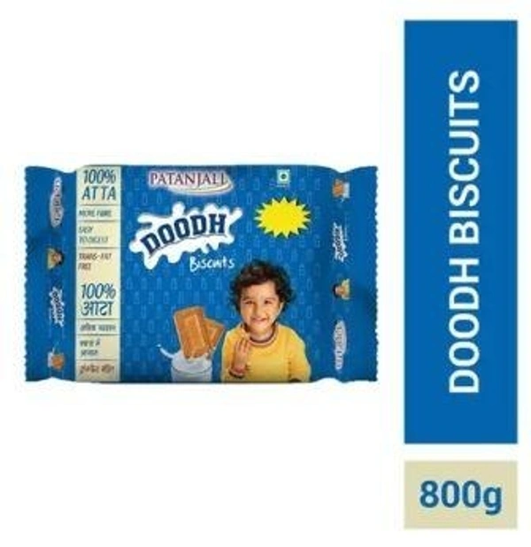 PATANJALI Doodh Biscuit Plain Biscuit (Sada Biscuit)  (800 g)