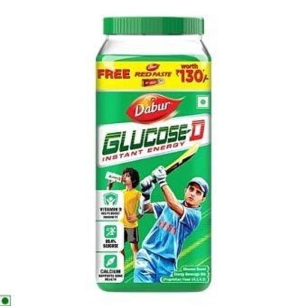Dabur Glucose-D Instant Energy, 1 kg (Get Red Toothpaste, 175 g Free)