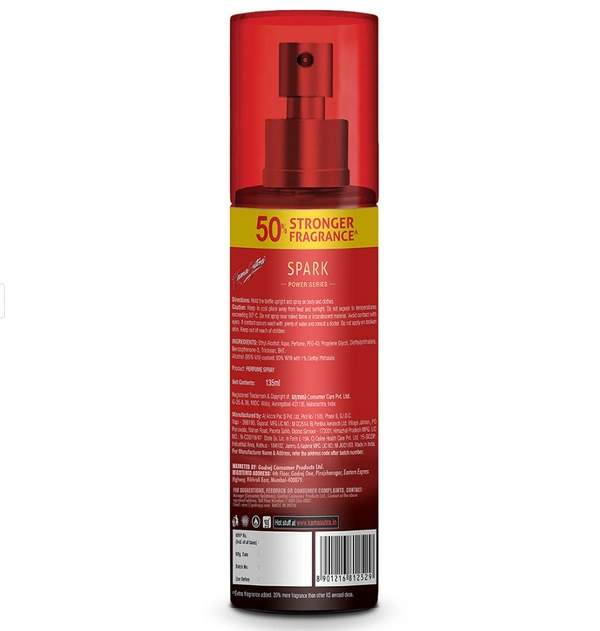 KamaSutra Men Spark Power Series Deodorant - 135 ml