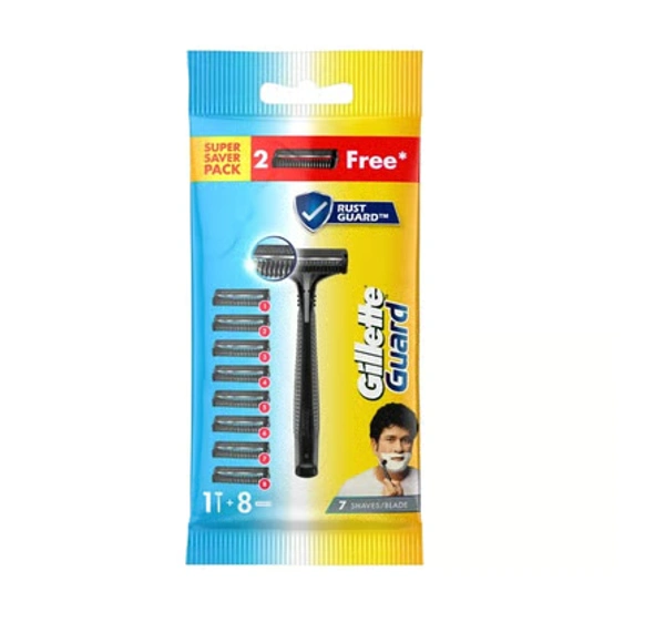 Gillette Guard Manual Shaving Men's Razor - with Blades