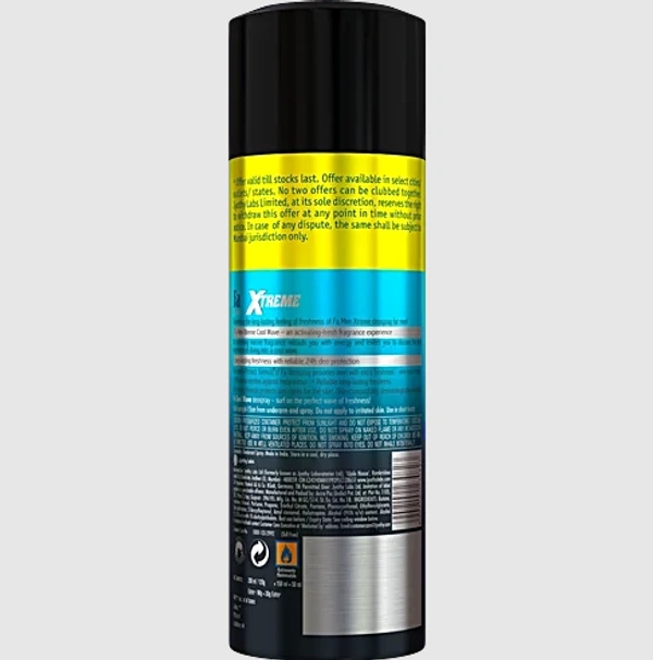 Fa Men Xtreme Cool Wave Deodorant, 150 ml + 33% free