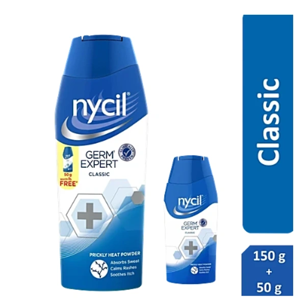 NYCIL Germ Expert Cool Classic Prickly Heat & Cooling (150 g)