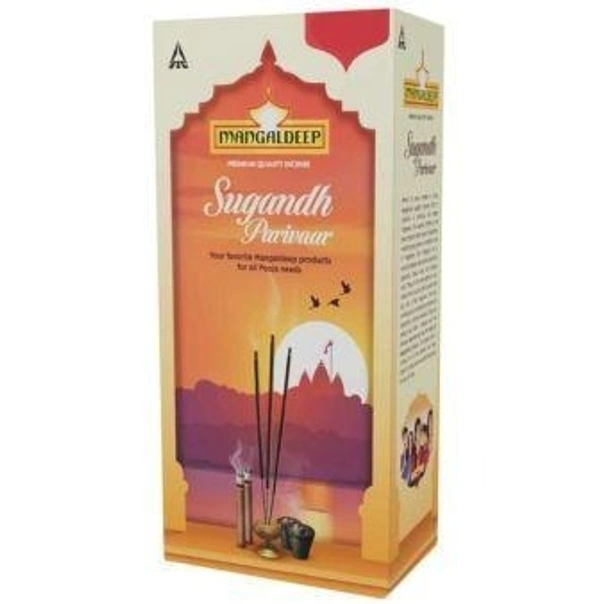 Mangaldeep Premium Sugandh Pariwaar Agarbatti With Multi Stand 314 g