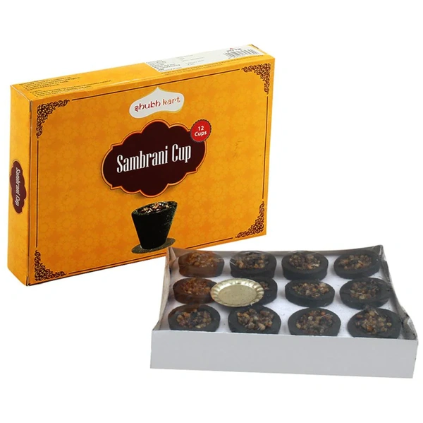 Shubhkart Black Sambrani 160 g (12 pcs)