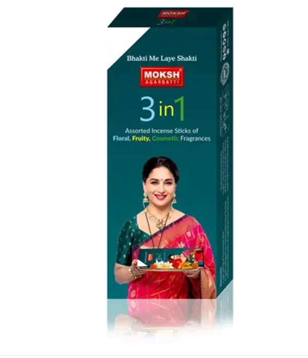 MOKSH 3 In 1 Agarbatti  (225 g )