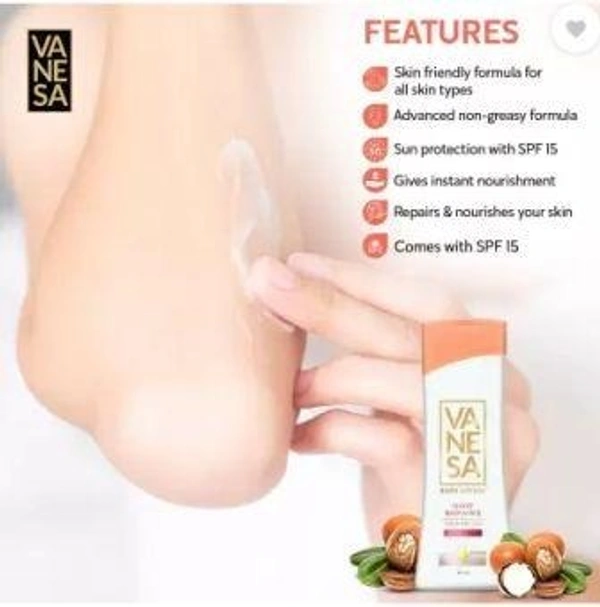 VANESA Intense Moisture Daily Radiance 100 ML Body Lotion With SPF 15