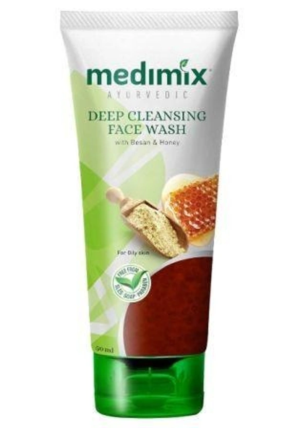 Medimix Deep Cleansing Face Wash with Besan and Honey, 50 ml