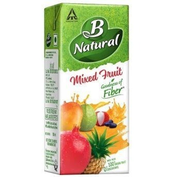 B Natural Mixed Fruit Juice 180 ml