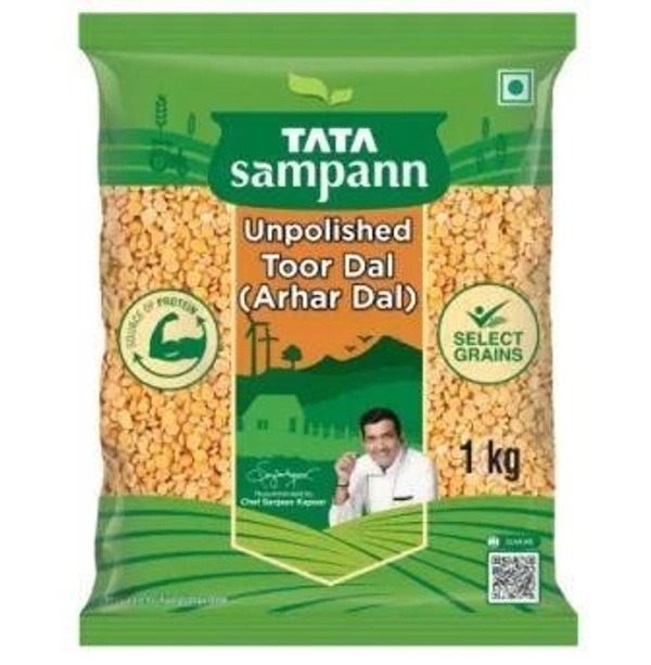 Tata Sampann Yellow Toor/Arhar Dal (Toor Dal) (Split)  (1 kg)