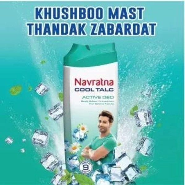Navratna Cool Active Deo Talc  (400 g)