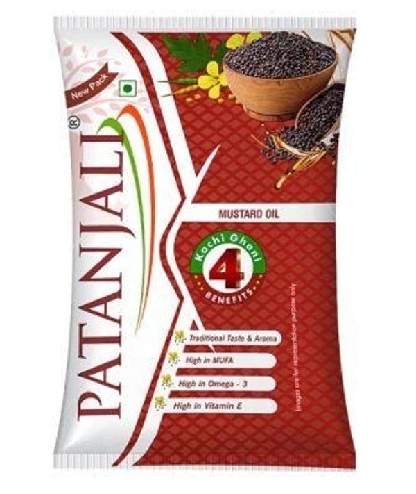 Patanjali Kachi Ghani Mustard Oil, 1 L