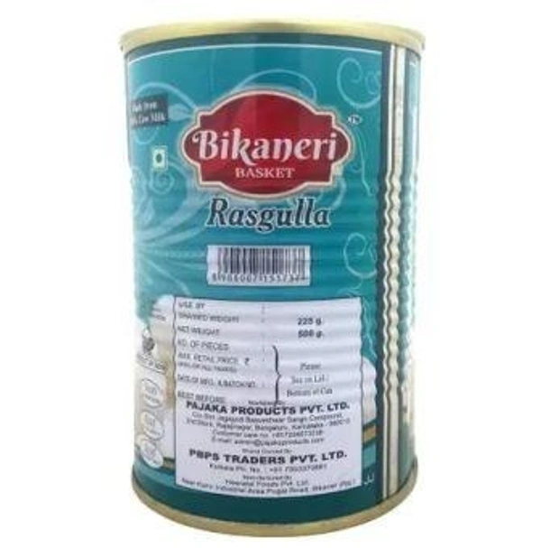 Bikaneri Basket Rasgulla Tin  (500 g)