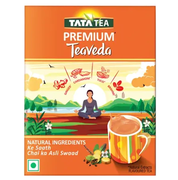 Tata Tea Premium Teaveda Tulsi, Cardamom, Ginger Black Tea Box  (500 g)