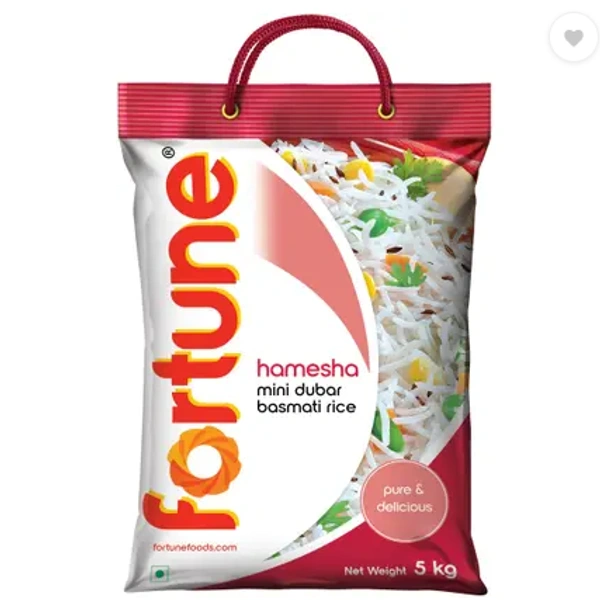 FORTUNE Hamesha Mini Dubar Basmati Rice (Broken Grain, Steam)  (5 kg)