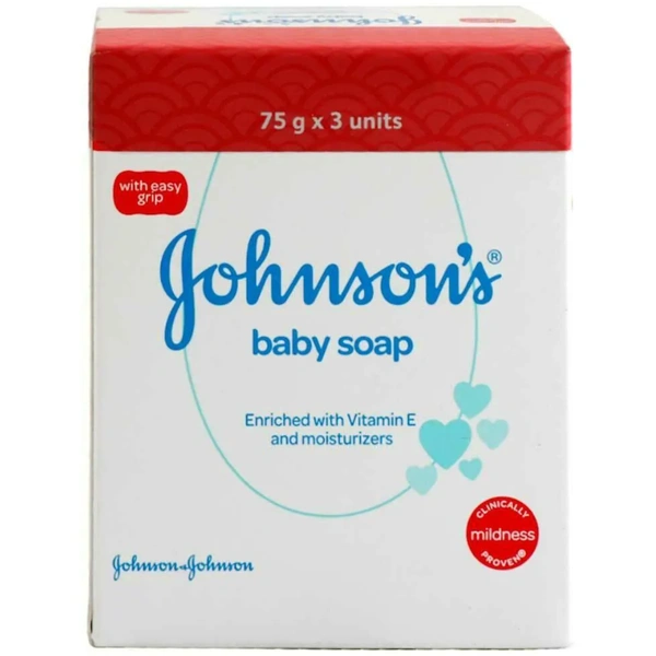 Johnson's Baby Soap 75 g (Pack of 3)