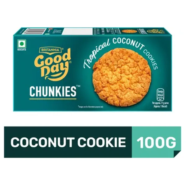 BRITANNIA Good Day Chunkies Coconut Cookies Biscuit (Cookie)  (100 g)