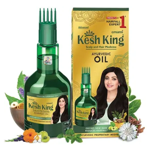 Kesh King Ayurvedic Anti Hair fall Hair Oil (Til Tel)  (200 ml)