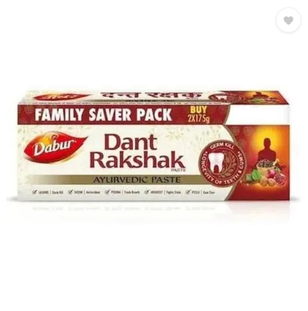 Dabur Dant Rakshak Toothpast 175x2 Toothpaste  (175 g)