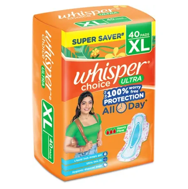 Whisper CHOICE ULTRA XL Sanitary Pad  (Pack of 40)