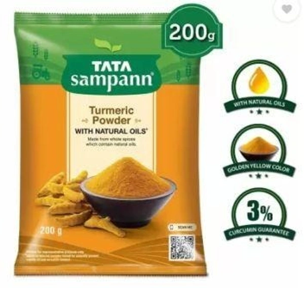 Tata Sampann Tata SAMPANN TURMERIC POWDER WITH NATURAL OILS 200 GRAMS PACK OF 1  (200 g)