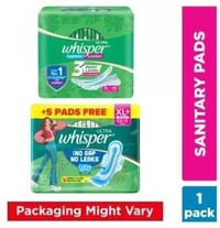 Whisper ULTRA HYGIENE+COMFORT XL+ ,PROTECTION FOR HEAVY FLOW Sanitary Pad  (5 unit Extra in Pack)  (Pack of 55)