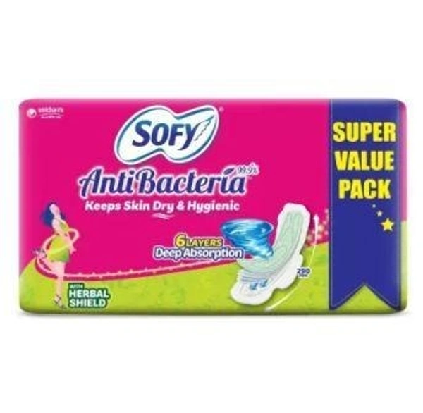 SOFY Antibacteria Sanitary Pad  (Pack of 48)