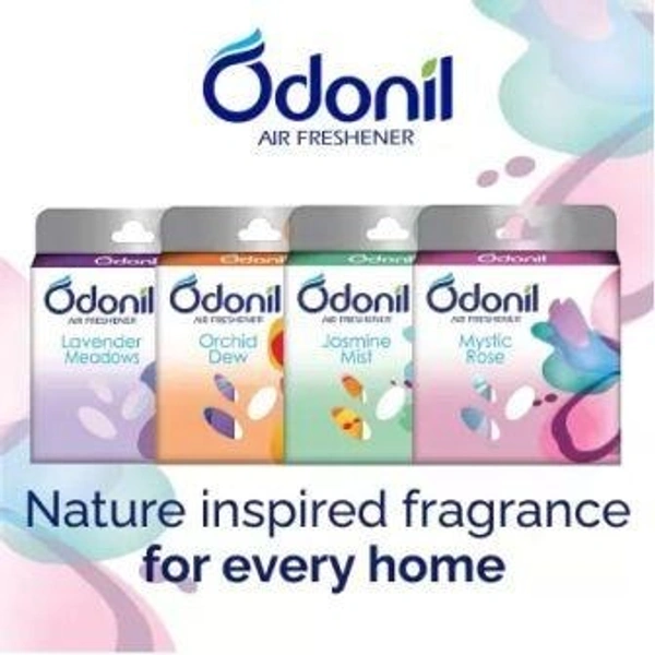 Odonil Bathroom Air Freshener | Assorted Blocks | Mixed Fragrance | Long Lasting Odour Blocks  (4 x 48 g)