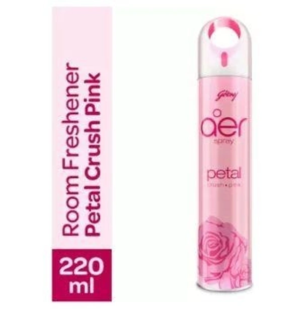 Godrej Aer Room Freshener - Petal Crush Pink Spray  (220 ml)