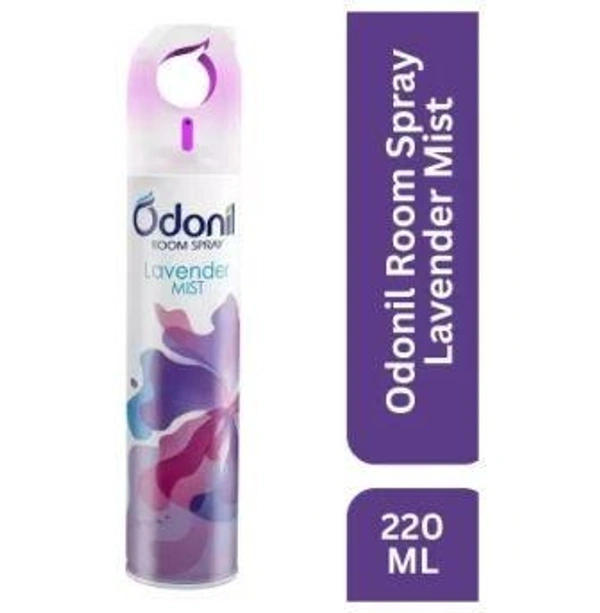 Odonil Room & Air Freshener Lavender Mist Spray |Nature Inspired Long Lasting Fragrance Spray  (220 ml)