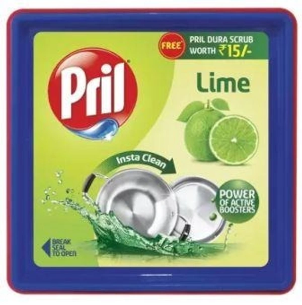 Pril Perfect Dishwash Bar  (Pril Dura Scrub Worth Rs.15 Free)  (500 g)
