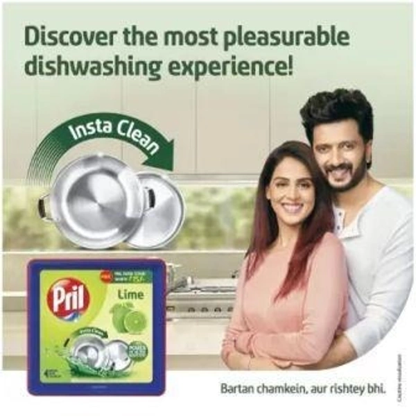 Pril Perfect Dishwash Bar  (Pril Dura Scrub Worth Rs.15 Free)  (500 g)