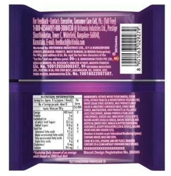 BRITANNIA Treat Jim Jam Cream Sandwich Biscuit  (138 g)