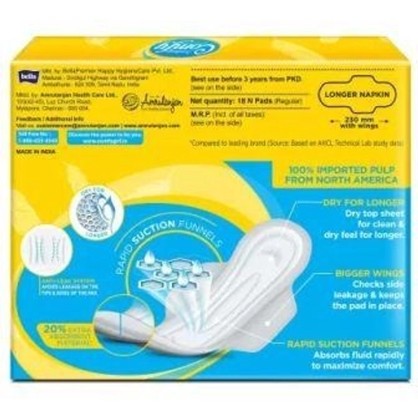 Comfy SUNG FIT VALUE PACK Sanitary Pad  (Pack of 18)