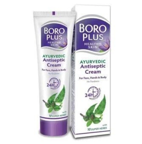 BOROPLUS Ayurvedic Antiseptic Cream with 10 super herbs and 24 hrs Moisturisation Antiseptic Cream  (80 ml)