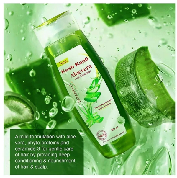 Patanjali Kesh Kanti Aloe Vera Hair Cleanser 180 ml